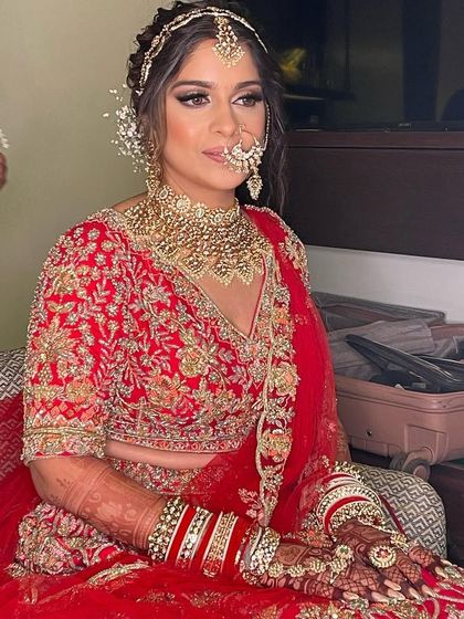 Another angle of the messy bridal look, showing the beautiful texture and volume.