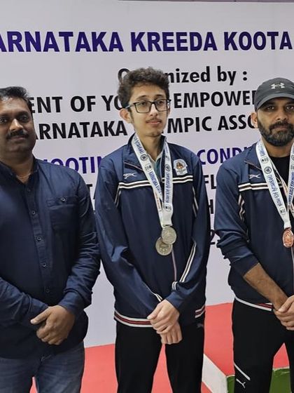 A proud moment for our shooters at the Karnataka Kreeda Koota 2025 awards ceremony.