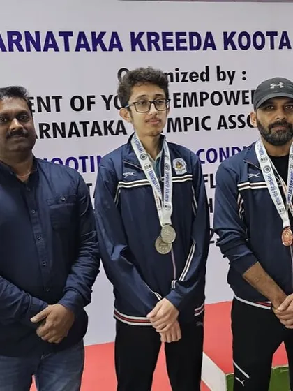 A proud moment for our shooters at the Karnataka Kreeda Koota 2025 awards ceremony.