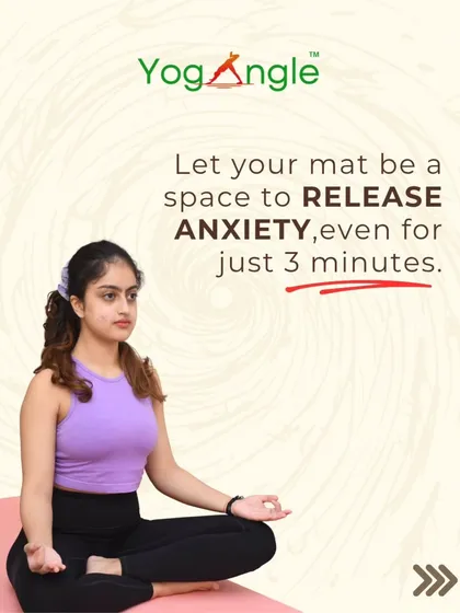 Your mat can be a sanctuary. Even just three minutes of mindful breathing can be enough to release the grip of anxiety and find a moment of peace in a chaotic day.