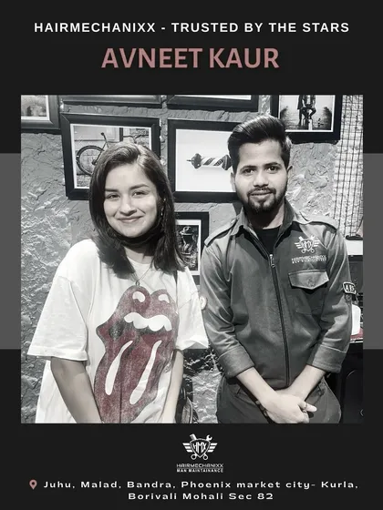 We love being the trusted salon for style icons like Avneet Kaur. Here she is with one of our expert stylists after her appointment.