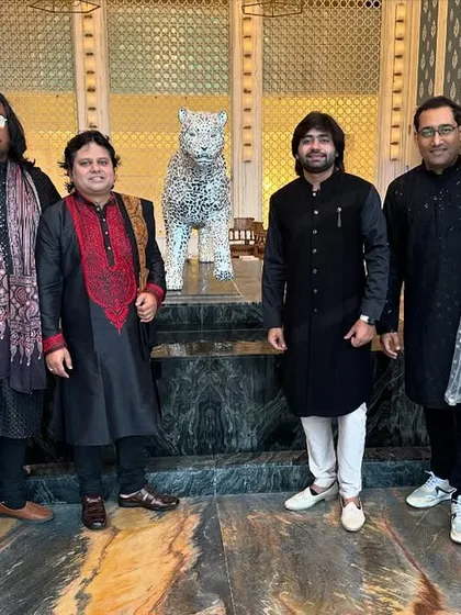 With my TaalRaag bandmates in Udaipur. We are a collective of musicians dedicated to creating beautiful live music.