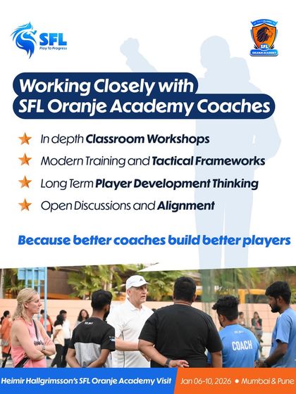 Better coaches build better players. This graphic outlines our commitment to coach education through in depth workshops and long term development thinking.