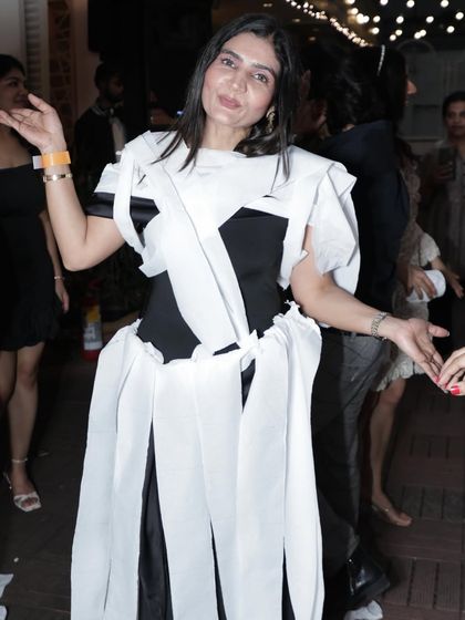 The 'make a wedding dress out of toilet paper' game is a bridal shower classic and always results in a lot of laughter.