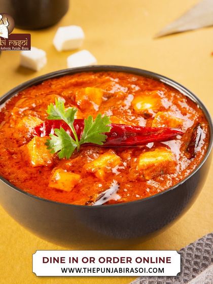 This is our Kadhai Paneer, a dish as rich and vibrant as India itself. It's cooked with fresh ingredients for an energising and exciting flavour.