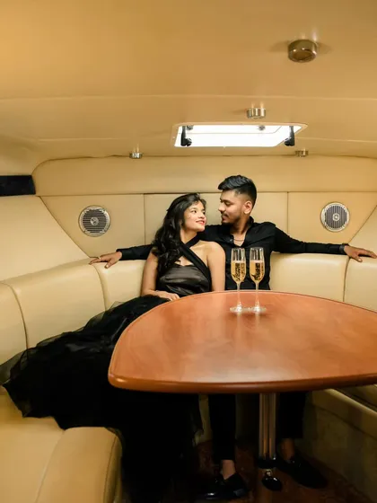 An exclusive yacht photoshoot in Goa offers a touch of luxury and adventure. We capture both intimate and glamorous moments as you cruise along the beautiful coastline.