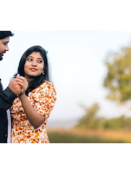 A close-up of the couple sharing a dance, their expressions full of love and affection.