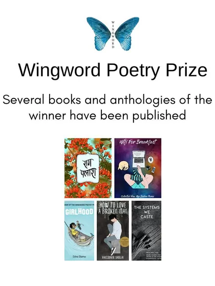 We have published several books and anthologies of our winners, helping them build a literary career and share their work with the world.