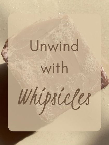 Unwind with Whipsicles. This image captures the essence of our simple, effective self-care routines.