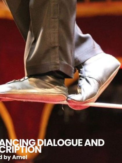 Finding the perfect equilibrium between dialogue and description is key to a well-paced story. This session was a balancing act, with exercises to help us learn when to let characters talk and when to paint a picture for the reader.