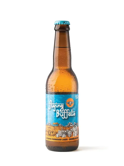 This is a perfect e-commerce shot of a beer bottle on a clean white background. I spent half a day perfecting the lighting and condensation to make it look crisp, cold, and premium.