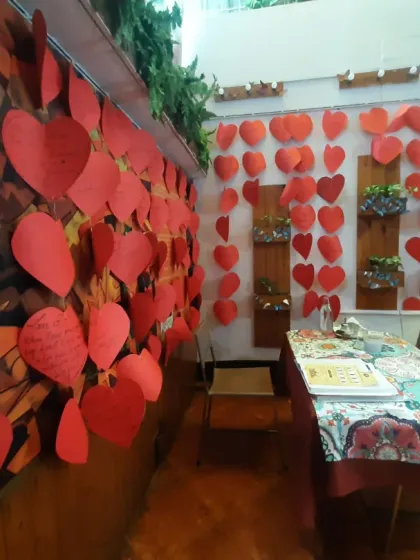 We invite all creators to use our 'Wall of Love' as a backdrop for their stories, films, and photos. It's a space for inspiration.