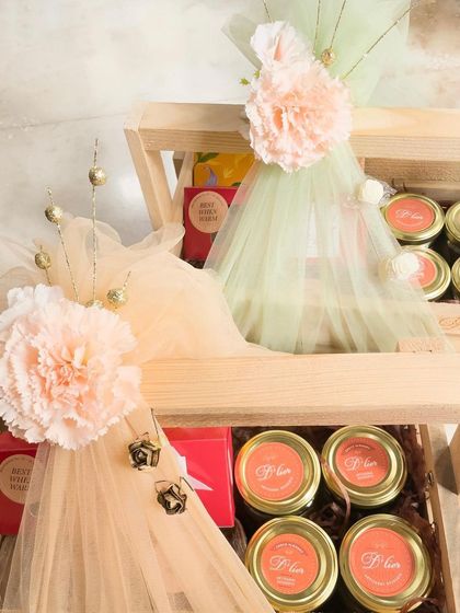 Baskets full of happiness. These premium hampers are filled with our popular dessert jars, perfect for large-scale gifting and creating a grand impression.