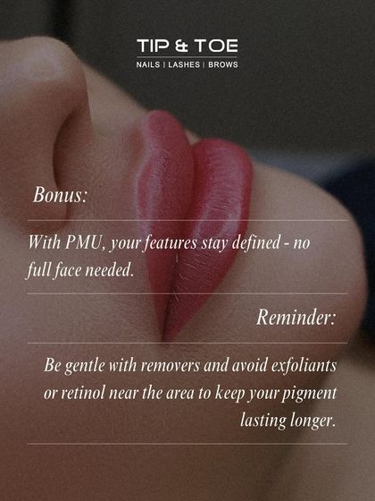 A pro tip for long-lasting lip color: be gentle with makeup removers and avoid using exfoliants or retinol near your lips. This helps keep the pigment fresh and defined for longer.