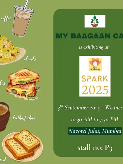 This graphic gives you a quick look at our core menu offerings for events and pop-ups. It features illustrations of our popular cold coffee, chaats, sandwiches, kulhad chai, and special malai toast, all of which can be part of your custom catering menu.