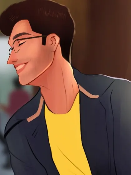 A close-up portrait of Krish's character from the '2 States' piece. I focused on his charming smile to capture the essence of this memorable movie moment.