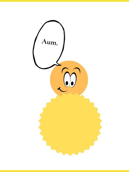 The end of my Taoist comic strip. After all the questions and striving, sometimes the answer is simply to be present and breathe. Aum.