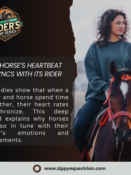 A horse's heartbeat can sync with its rider's. This incredible fact explains the deep, intuitive bond that forms between a horse and rider, allowing them to be in tune with each other's emotions.