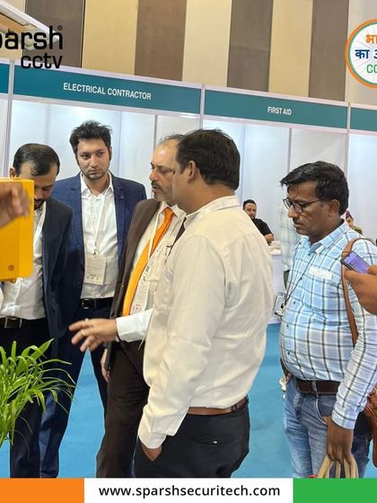 A demonstration of my solar-powered surveillance pole at the Traffic InfraTech Expo, a sustainable solution for modern infrastructure.