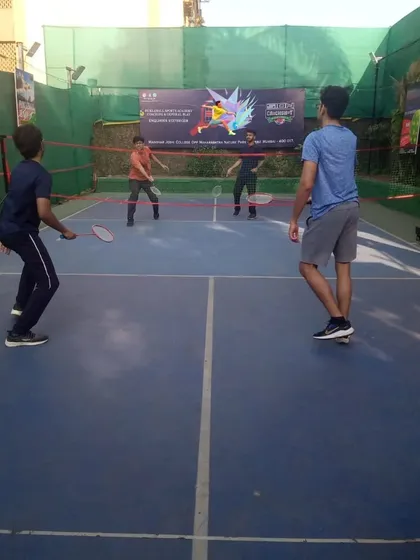 Taking the game outdoors! We also have an outdoor court for those perfect sunny days.