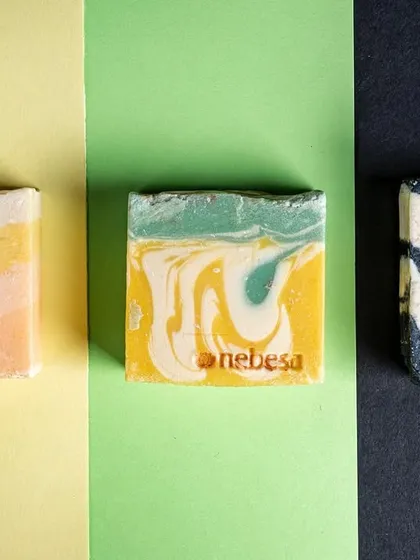 My passion for natural ingredients extends to my skincare line, especially these cold-process soaps. Each bar is made with plant-based oils and butters, resulting in unique, artistic swirls and a soap that is incredibly gentle and moisturizing for your skin.