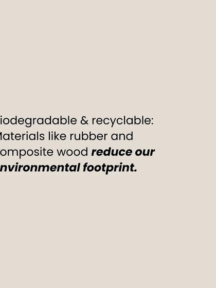 Materials like rubber and composite wood, which are biodegradable and recyclable, help reduce our environmental footprint. This conscious choice is part of our leadership in green hospital design.