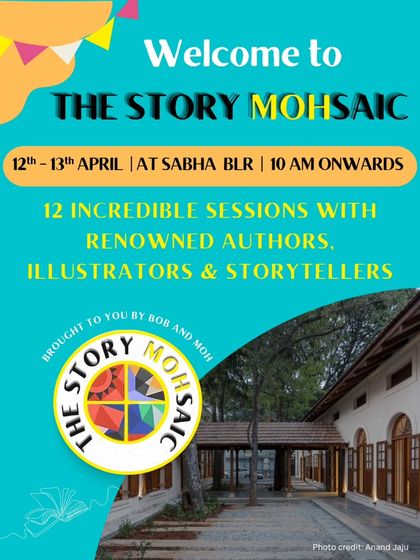 The official announcement for The Story MOHsaic, our initiative to host incredible sessions with renowned authors, illustrators, and storytellers.