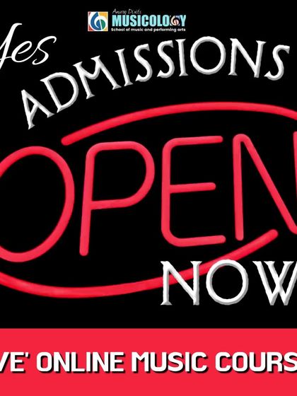 Admissions are now open for our award-winning live online music courses. Learn from the comfort of your home, with classes available for all age groups.