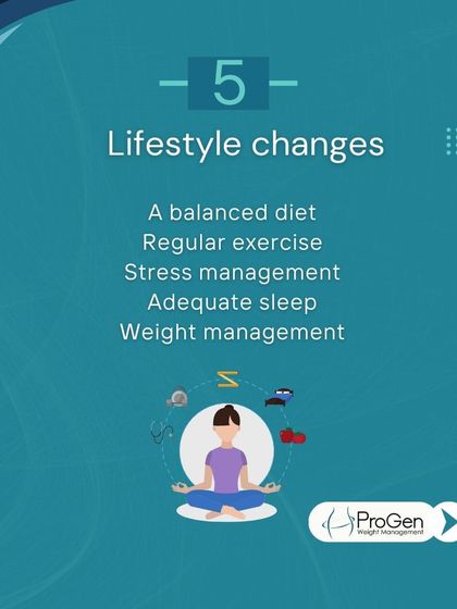 Lifestyle changes are key to managing PCOS. A balanced diet, regular exercise, stress management, and adequate sleep are all crucial components of our program.