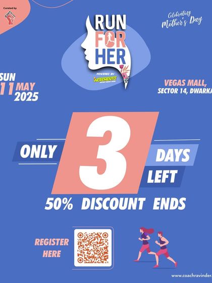 Only 3 days left until the 50% discount for Run For Her ends.