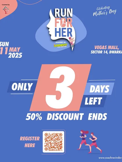 Only 3 days left until the 50% discount for Run For Her ends.