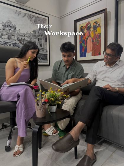 A glimpse into our workspace, where we, the curators, discuss and select artworks for our collection, continuing a legacy that began in 1987.