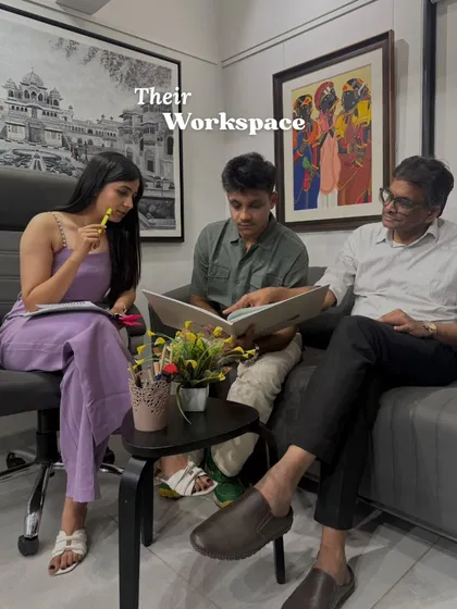 A glimpse into our workspace, where we, the curators, discuss and select artworks for our collection, continuing a legacy that began in 1987.