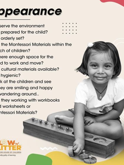We guide parents on what to observe in a Montessori environment. Is it orderly, are materials accessible, and most importantly, are the children happy and engaged?