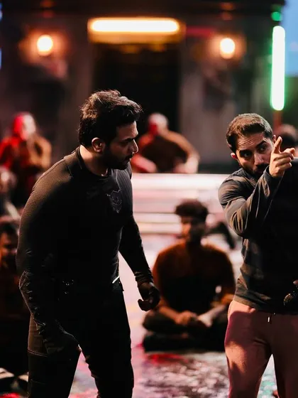 Directing a complex night sequence for 'Bagheera'. My role is to manage the stunt team and coordinate with the direction department to ensure the action is captured perfectly.