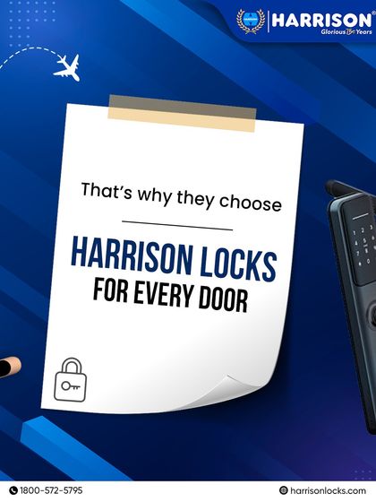 That is why they choose Harrison Locks for every door. This visual reinforces our appeal to the modern, security-conscious generation that values both style and substance.
