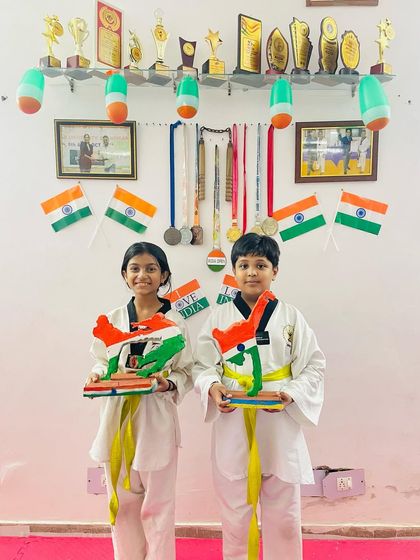 Our students proudly displaying their love for India. This is what we stand for: building strong citizens and future champions for our country.