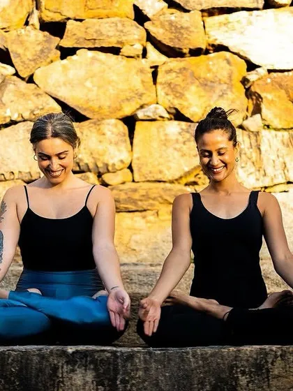 It’s the friends you can practice with at 4 a.m. that matter. Sharing a moment of quiet meditation with a dear friend reminds me that joy often sneaks in through the cracks of our imperfect lives.