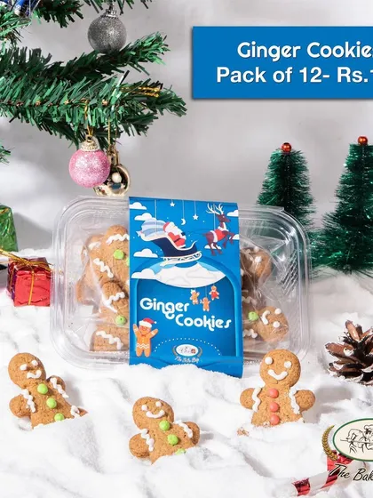 A pack of our classic gingerbread cookies, perfect for gifting or for Santa's cookie plate.