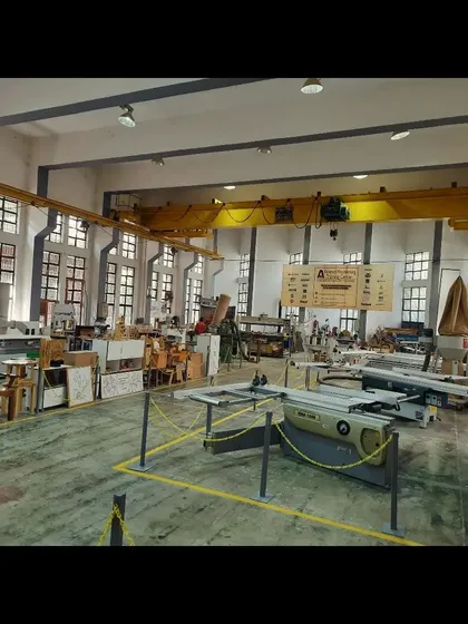 Welcome to our workshop. This expansive, well-lit space is equipped with a full range of professional machinery, providing the perfect environment for students to learn, create, and master the art of woodworking.