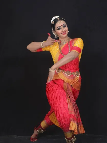 Amritha, a mother and a talented employee at GE, gave her all for her Arangetram. Her journey inspires many other working women in our classes.