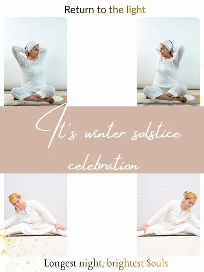 Return to the light. Another visual for our Winter Solstice celebration, reminding us that the longest night brings the brightest souls together.