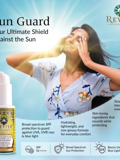 My Sun Guard is your ultimate shield against the sun. It offers a hydrating, lightweight, and non-greasy formula with broad-spectrum protection to keep you radiant and protected every day.