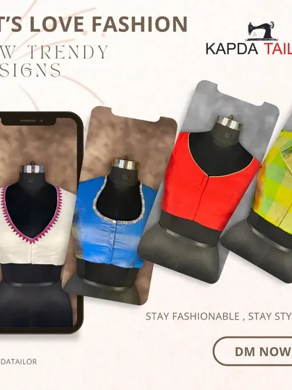 Let's love fashion. This graphic showcases our new trendy designs, available for you to stay fashionable and stylish.