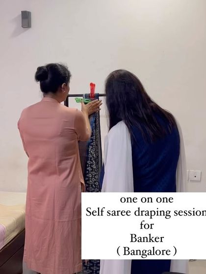 Shikha Agarwal - Personal Saree Draping Classes My Bangalore Studio Sessions photo 30