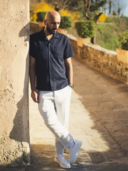 Another portrait from the beautiful, sun-drenched paths of the Tuscan estate. The light and scenery here are a photographer's dream.