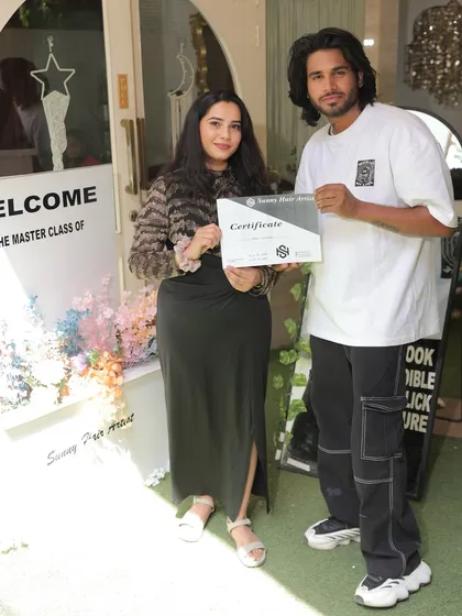 Welcoming another certified hairstylist to the industry. Her hard work during the 7-day course has paid off.