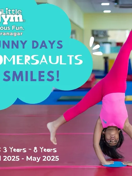 Sunny days are for somersaults and smiles! I see every child's confidence soar as they master new skills like the cartwheel. Our camps are the perfect place for your little one to leap, learn, and shine.
