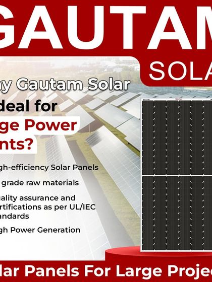 We are the ideal choice for large power plants because we deliver high-efficiency solar panels made with A+ grade raw materials. Our quality assurance processes and certifications as per UL/IEC standards ensure high power generation.