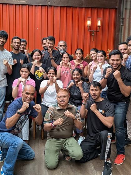 Our self-defense workshop participants at Chembur Socials, Mumbai, ready to handle any situation after an intensive session on bar-specific threat scenarios.